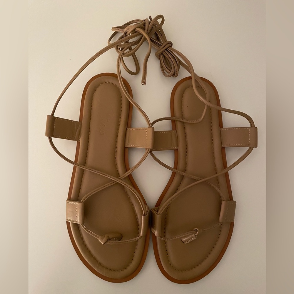 J.Crew Sorrento Leather Gladiator Sandals